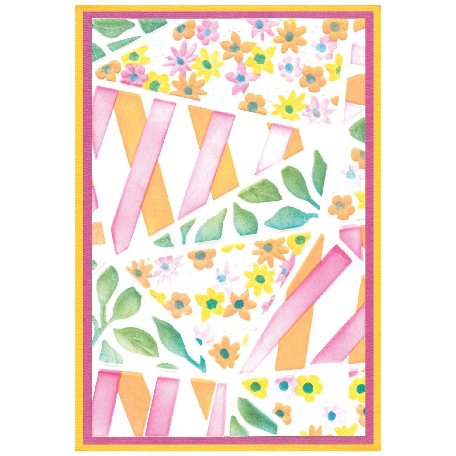 Sizzix - 3-D Textured Impressions Embossing Folder - Fragmented Floral-ScrapbookPal