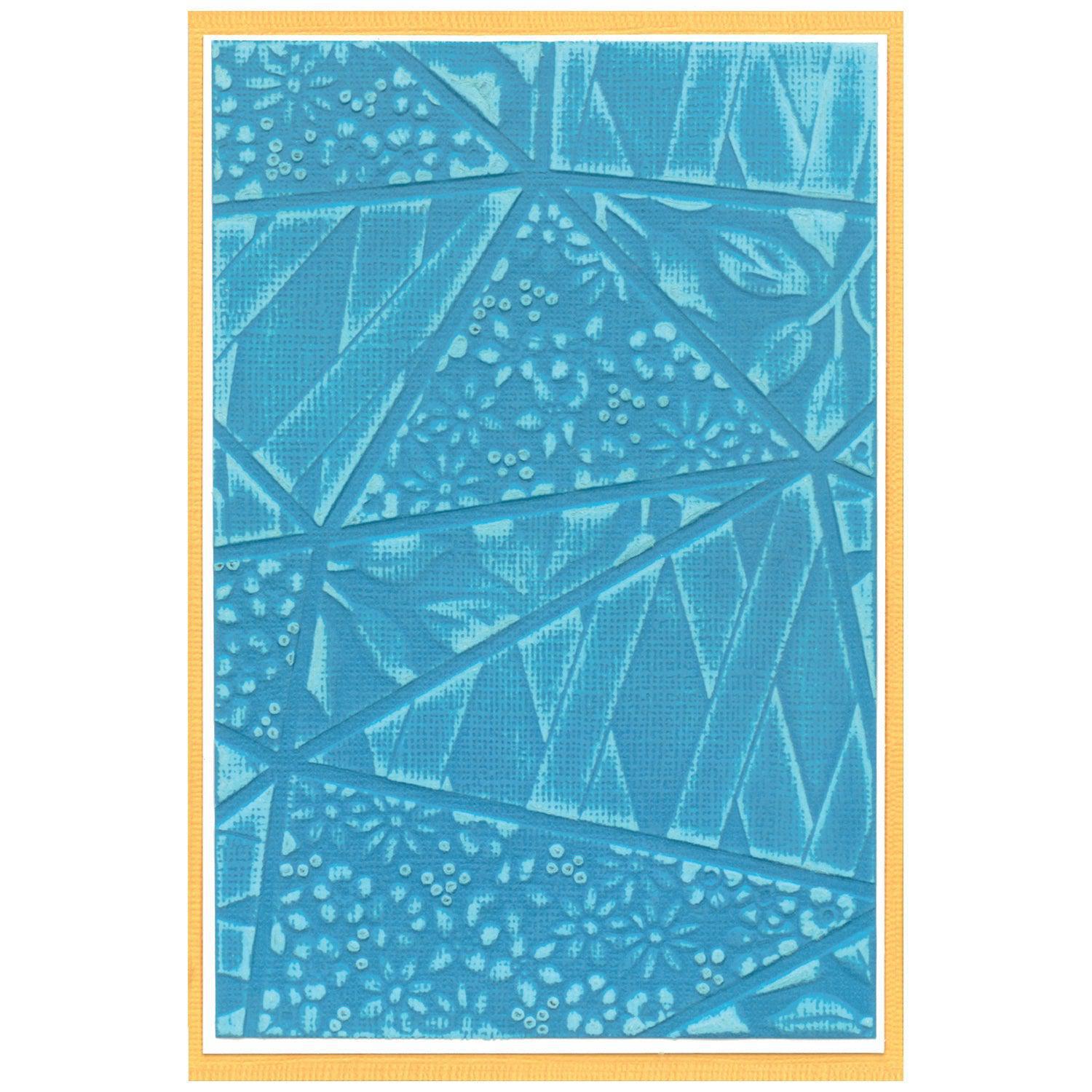 Sizzix - 3-D Textured Impressions Embossing Folder - Fragmented Floral-ScrapbookPal