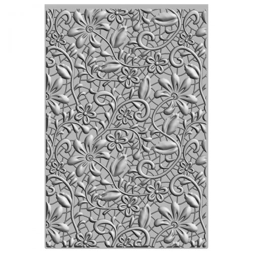 Sizzix - 3-D Textured Impressions Embossing Folder - Lacey-ScrapbookPal
