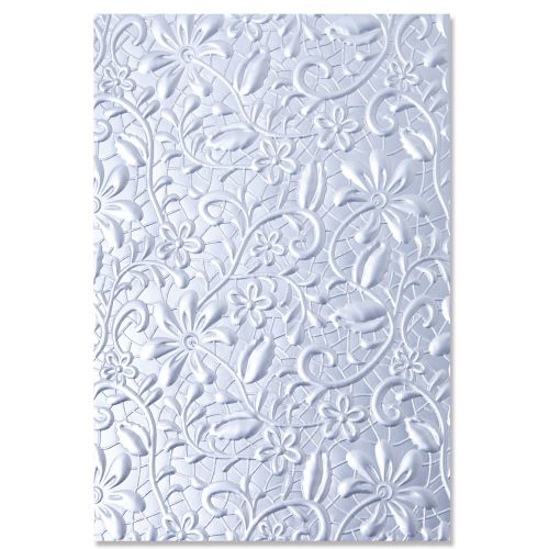 Sizzix - 3-D Textured Impressions Embossing Folder - Lacey-ScrapbookPal