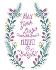 Sizzix - 3-D Textured Impressions Embossing Folder - Merry & Bright-ScrapbookPal