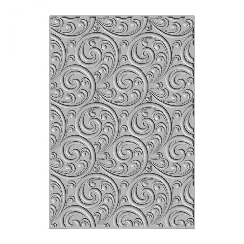 Sizzix - 3-D Textured Impressions Embossing Folder - Ornamental Spiral-ScrapbookPal