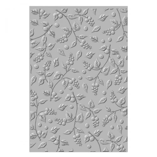 Sizzix - 3-D Textured Impressions Embossing Folder - Snowberry-ScrapbookPal