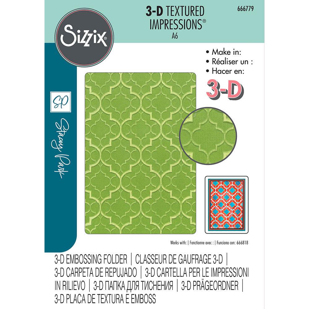 Sizzix - 3-D Textured Impressions Embossing Folder - Textures from Afar-ScrapbookPal