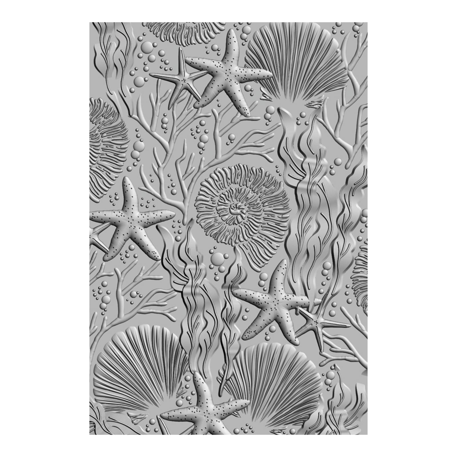 Sizzix - 3-D Textured Impressions Embossing Folder - Under the Sea-ScrapbookPal