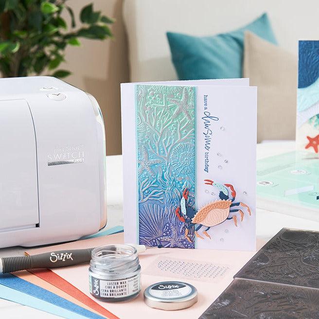 Sizzix - 3-D Textured Impressions Embossing Folder - Under the Sea-ScrapbookPal