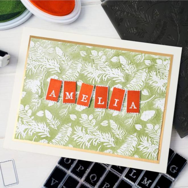 Sizzix - 49 and Market - 3-D Textured Impressions Embossing Folder - Pine-ScrapbookPal
