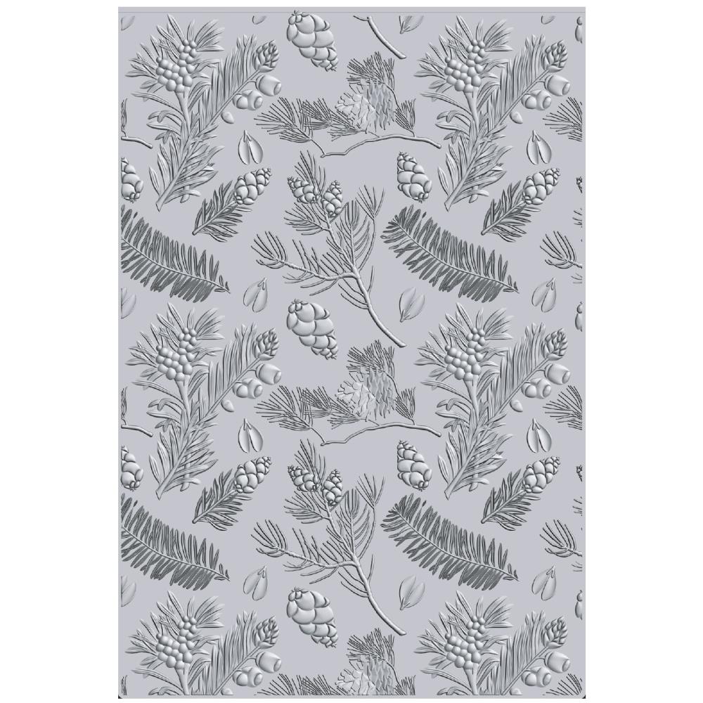 Sizzix - 49 and Market - 3-D Textured Impressions Embossing Folder - Pine-ScrapbookPal