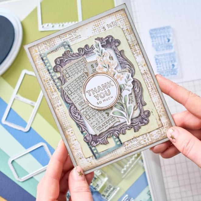 Sizzix - 49 and Market - Clear Stamps &amp; Framelits Dies - Forever Journal Essentials-ScrapbookPal