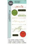 Sizzix - 49 and Market - Clear Stamps & Framelits Dies - Jolly Sentiments-ScrapbookPal
