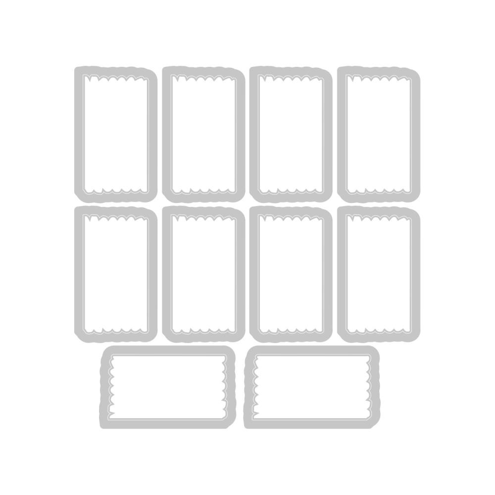 Sizzix - 49 and Market - Clear Stamps &amp; Framelits Dies - Tab Stamp Alpha-ScrapbookPal