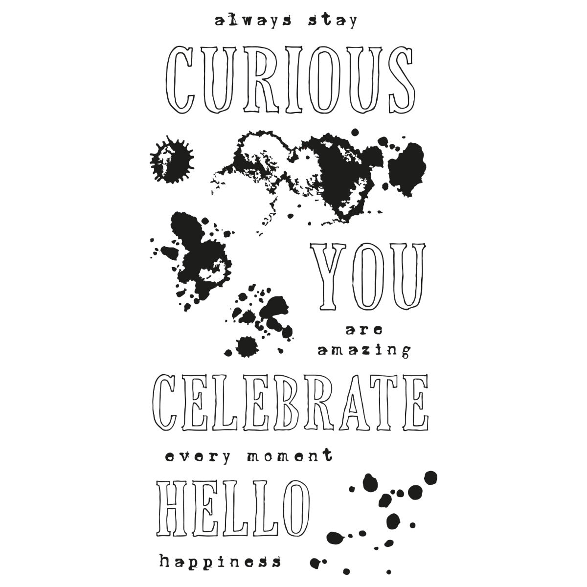 Sizzix - 49 and Market - Clear Stamps - Hello You Sentiments-ScrapbookPal