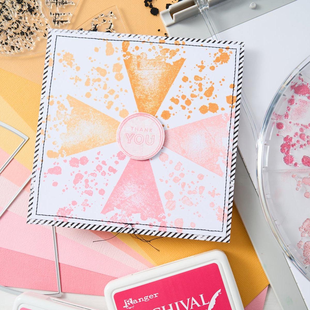 Sizzix - 49 and Market - Framelits Dies w/Stamps - Build-a-Burst Painterly-ScrapbookPal