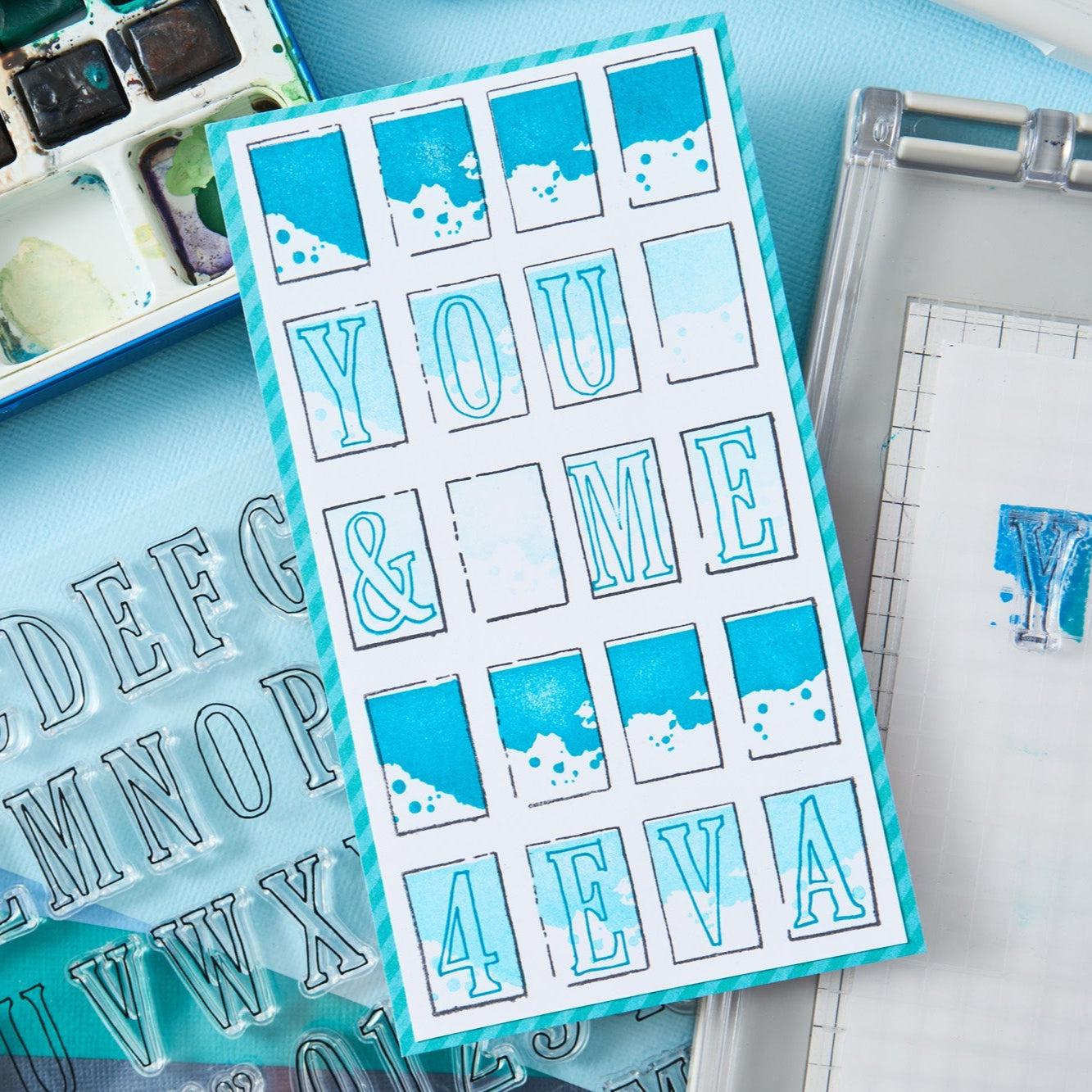 Sizzix - 49 and Market - Framelits Dies w/Stamps - Painted Palettes-ScrapbookPal