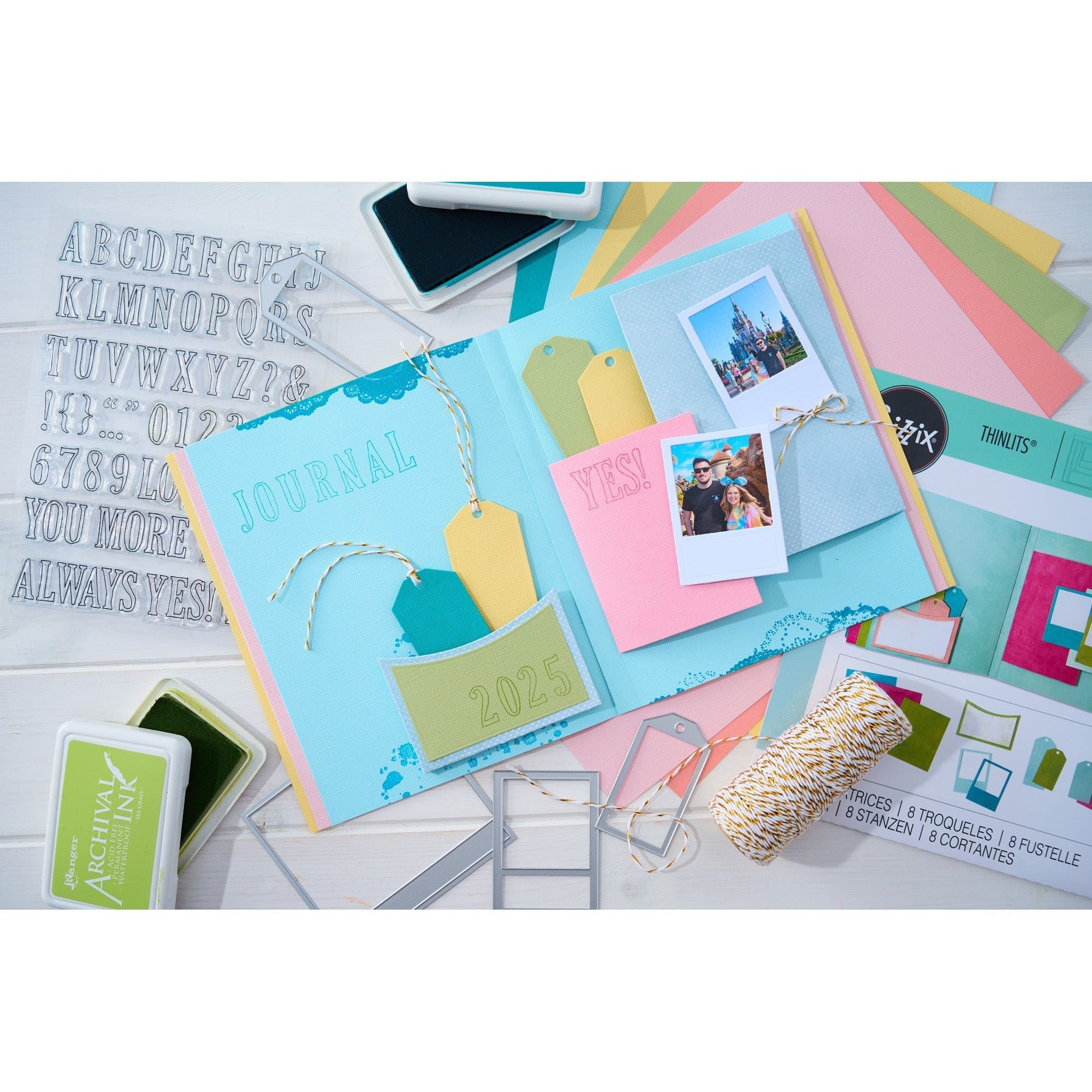Sizzix - 49 and Market - Thinlits Dies - Journal Essential Pages-ScrapbookPal