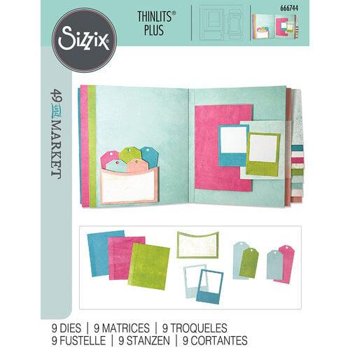 Sizzix - 49 and Market - Thinlits Dies - Journal Essential Pages-ScrapbookPal