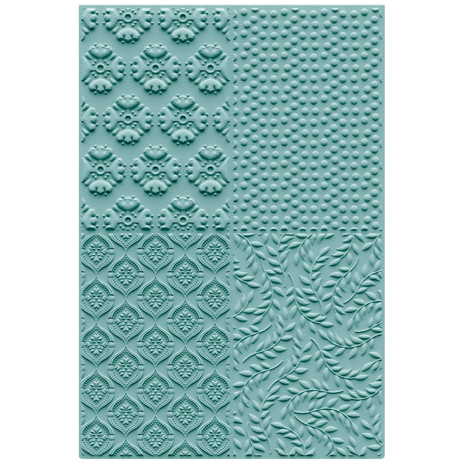 Sizzix - Catherine Pooler - 3-D Textured Impressions Embossing Folder - Posh Patterns-ScrapbookPal