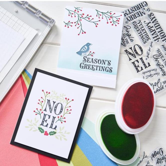 Sizzix - Catherine Pooler - Clear Stamps - Greetings of the Season-ScrapbookPal