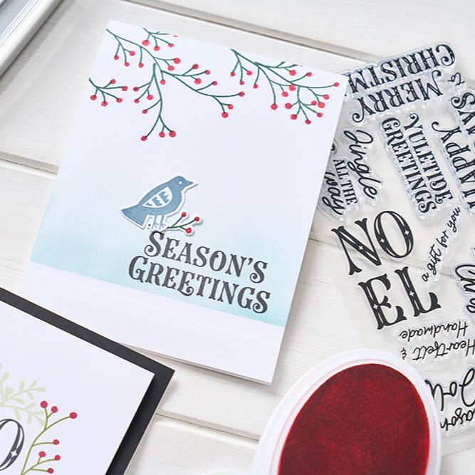 Sizzix - Catherine Pooler - Clear Stamps - Greetings of the Season-ScrapbookPal
