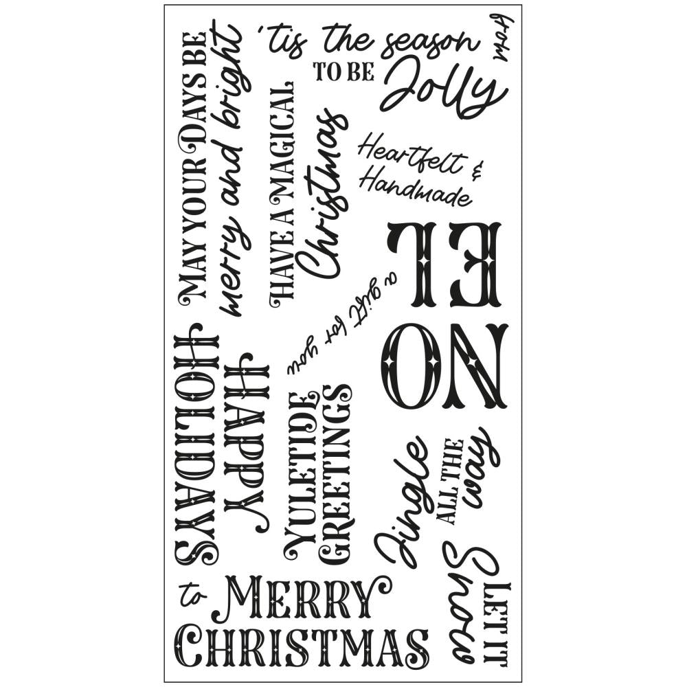 Sizzix - Catherine Pooler - Clear Stamps - Greetings of the Season-ScrapbookPal