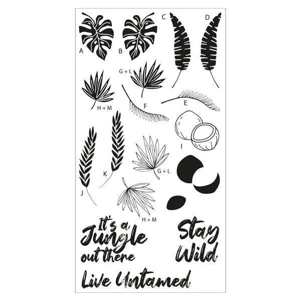 Sizzix - Catherine Pooler - Clear Stamps - Stay Wild-ScrapbookPal