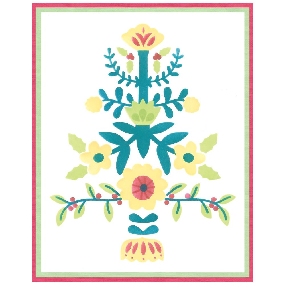 Sizzix - Catherine Pooler - Layered Stencils - Folk Tree-ScrapbookPal
