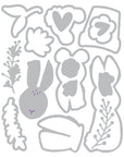Sizzix - Catherine Pooler - Thinlits Dies - Bunny Bits & Blooms 