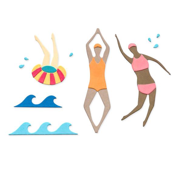 Sizzix - Catherine Pooler - Thinlits Dies - Synchronized Swimmers 