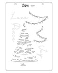 Sizzix - Clear Stamps & Stencils - Cosmopolitan Christmas, Merry and Light-ScrapbookPal