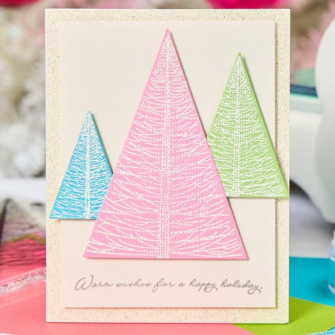 Sizzix - Clear Stamps &amp; Stencils - Cosmopolitan Christmas, Merry and Light-ScrapbookPal