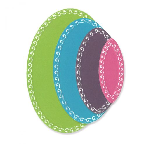 Sizzix - Fanciful Framelits Dies - Clare Classic Ovals-ScrapbookPal