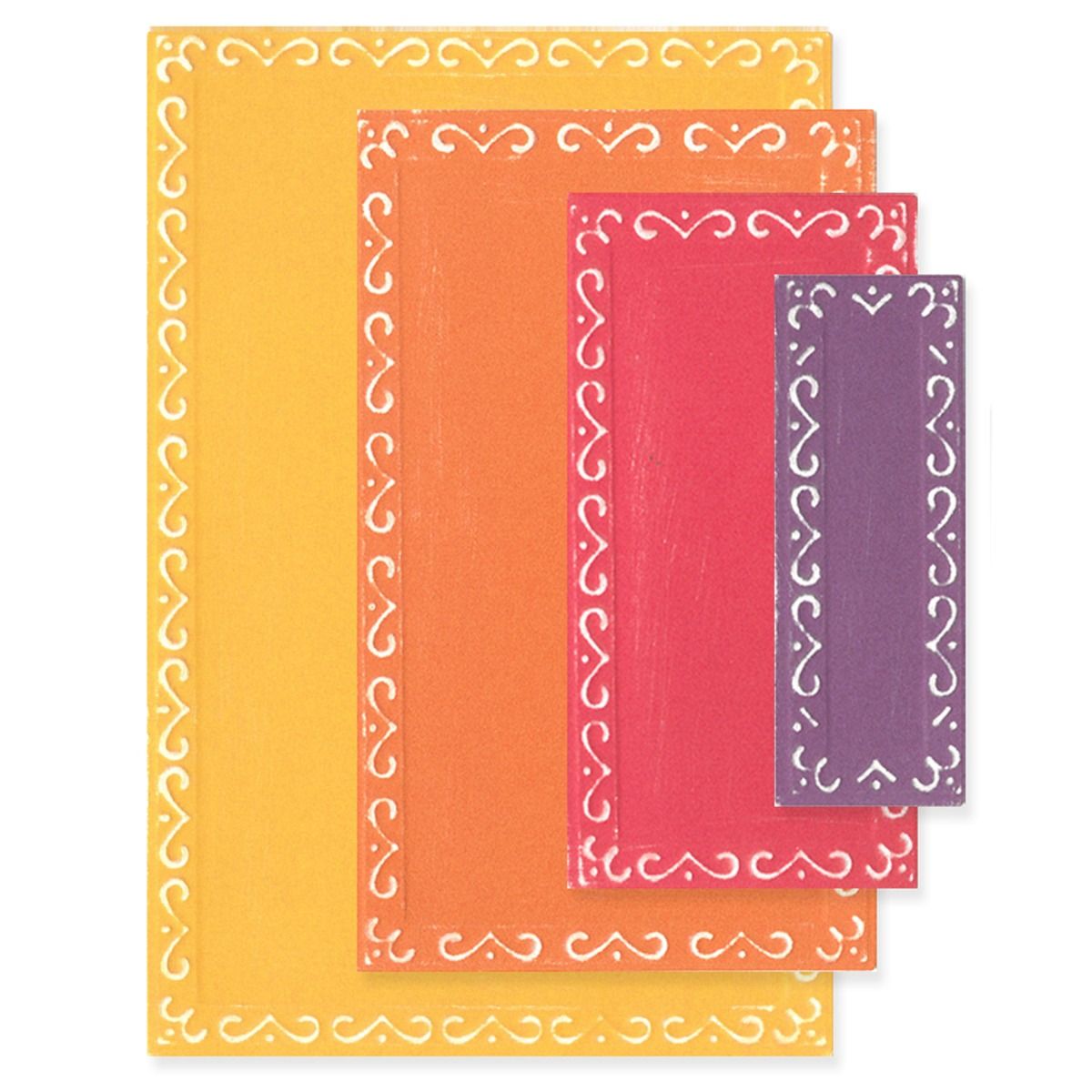 Sizzix - Fanciful Framelits Dies - Renee Deco Rectangles-ScrapbookPal