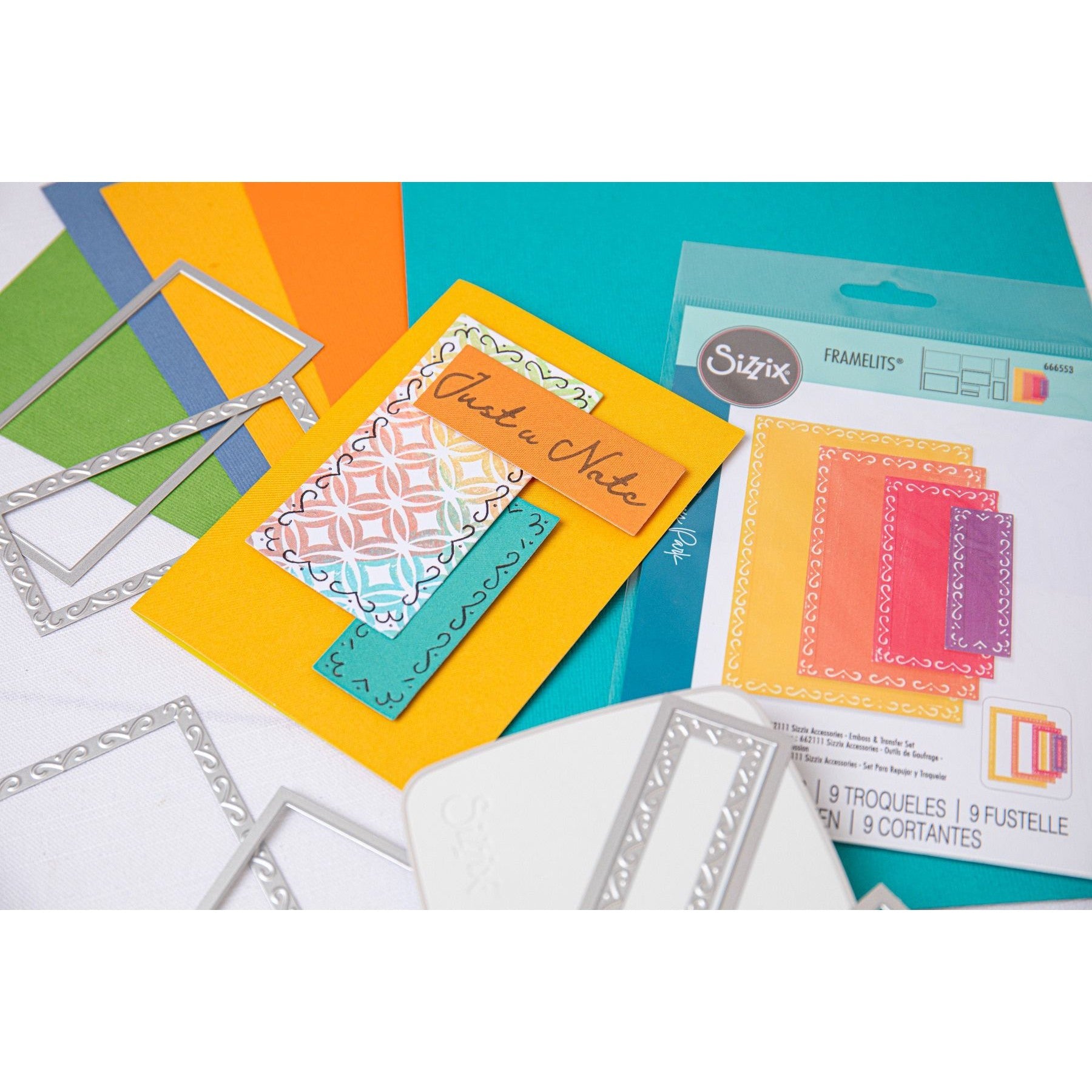 Sizzix - Fanciful Framelits Dies - Renee Deco Rectangles-ScrapbookPal