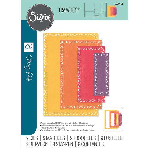 Sizzix - Fanciful Framelits Dies - Renee Deco Rectangles-ScrapbookPal