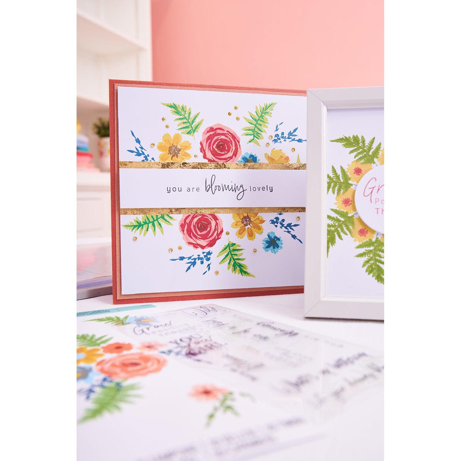 Sizzix - Layered Clear Stamps - Painted Florals-ScrapbookPal