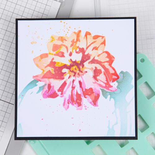 Sizzix - Layered Stencils - Painted Flower-ScrapbookPal