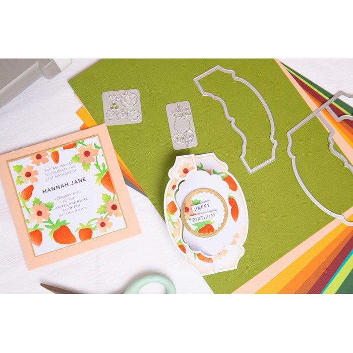 Sizzix - Layered Stencils - Strawberry Wreath-ScrapbookPal