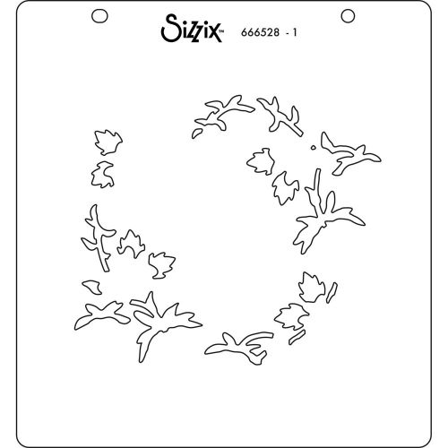 Sizzix - Layered Stencils - Strawberry Wreath-ScrapbookPal