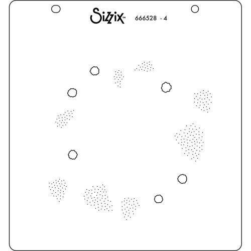 Sizzix - Layered Stencils - Strawberry Wreath-ScrapbookPal