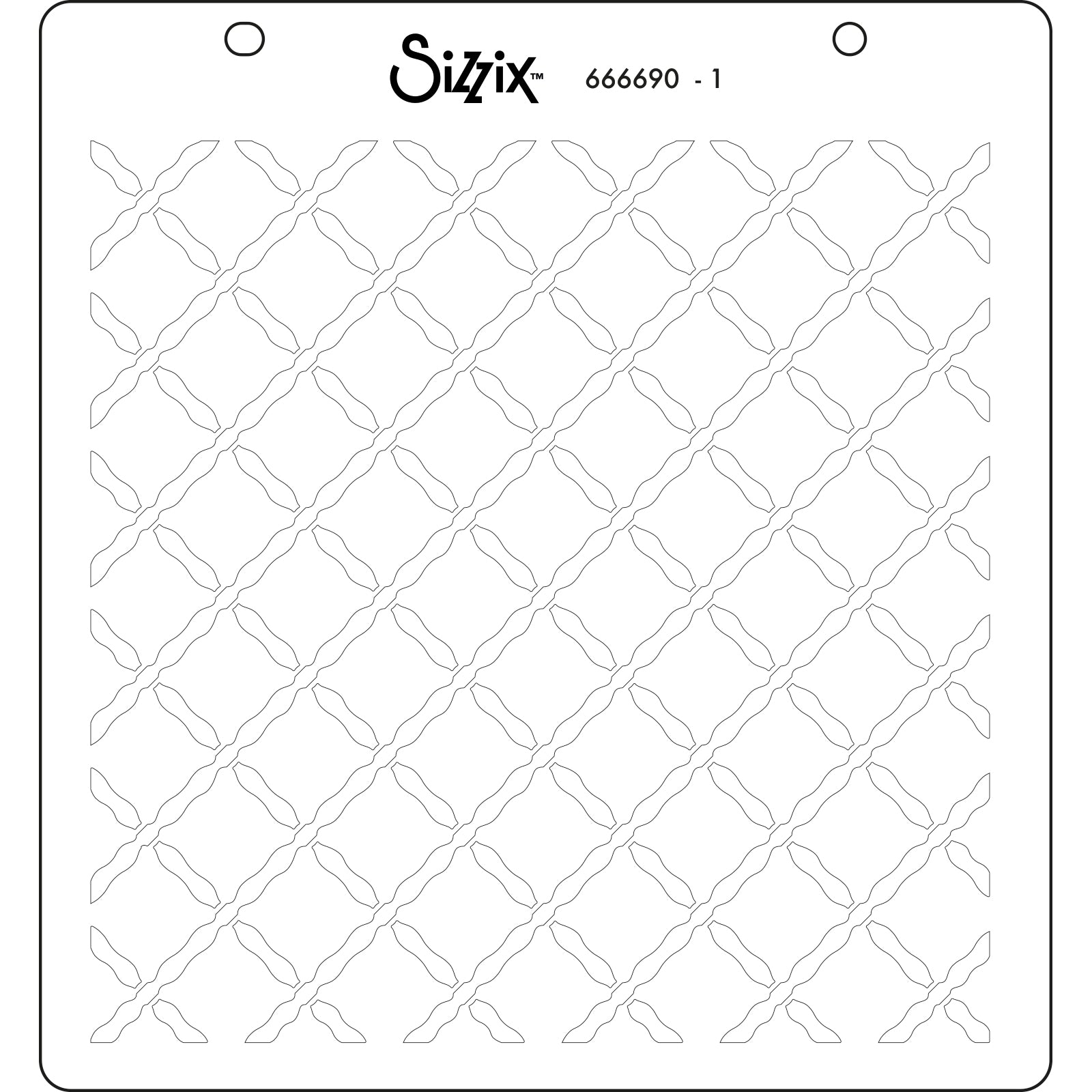 Sizzix - Layered Stencils - Watercolour Flowers &amp; Lattice-ScrapbookPal
