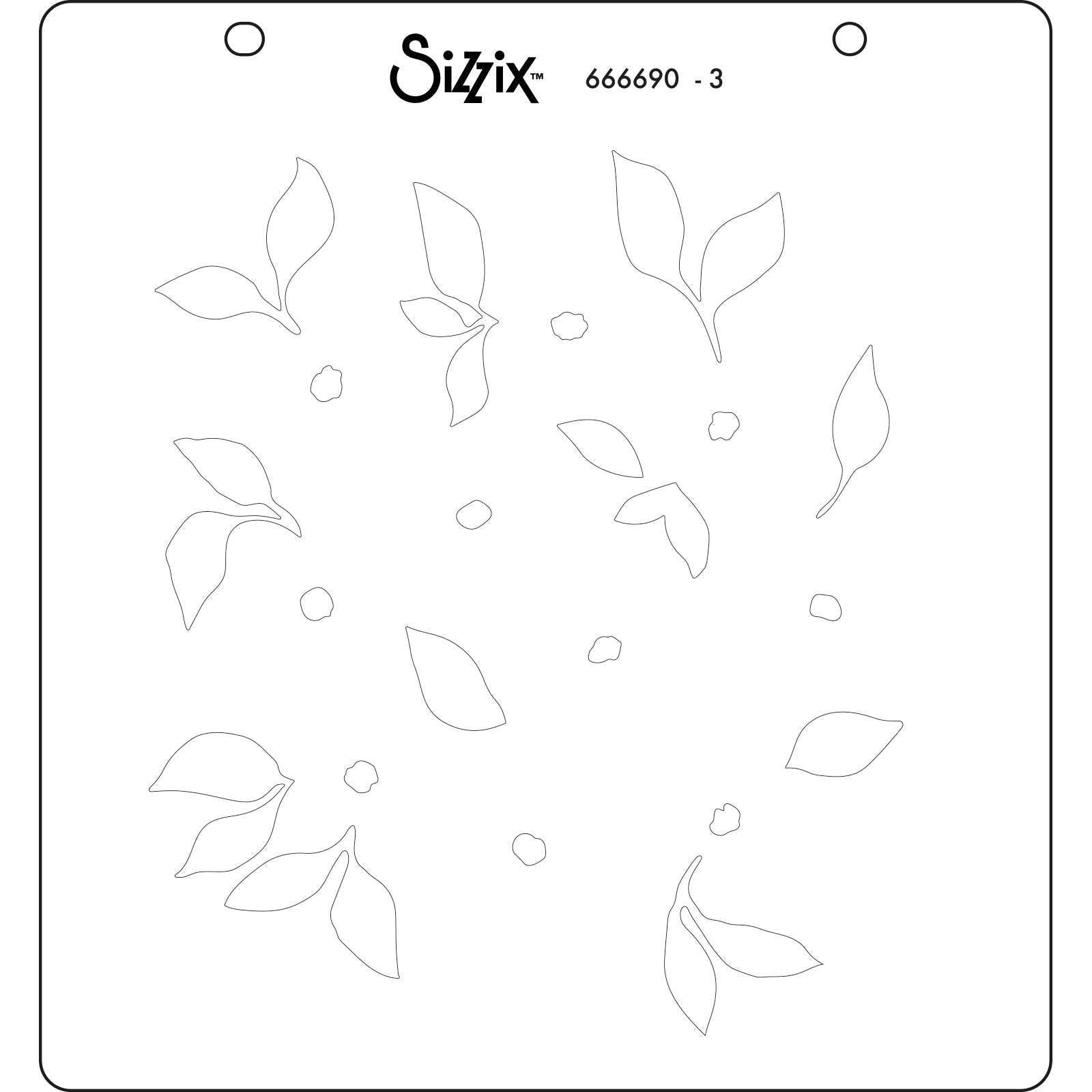 Sizzix - Layered Stencils - Watercolour Flowers &amp; Lattice-ScrapbookPal