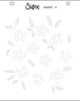 Sizzix - Layered Stencils - Watercolour Flowers & Lattice-ScrapbookPal