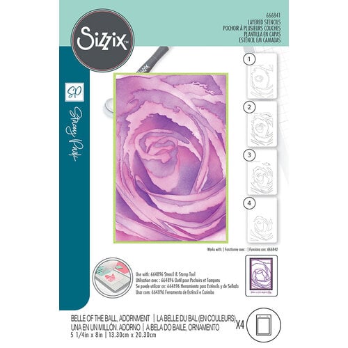 Sizzix - Stencils - Belle of the BAdornment-ScrapbookPal