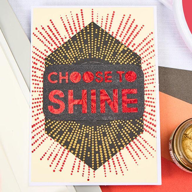 Sizzix - Stencils - Cosmopolitan, Shine Bright 