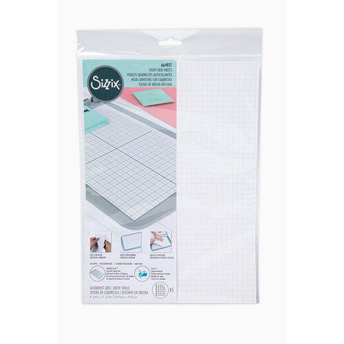 Sizzix - Sticky Grid Sheets - 8 1/4" x 11 5/8"-ScrapbookPal