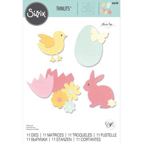 Sizzix - Thinlits Dies - Basic Easter Shapes-ScrapbookPal