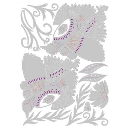Sizzix - Thinlits Dies - Birds & Blossoms-ScrapbookPal