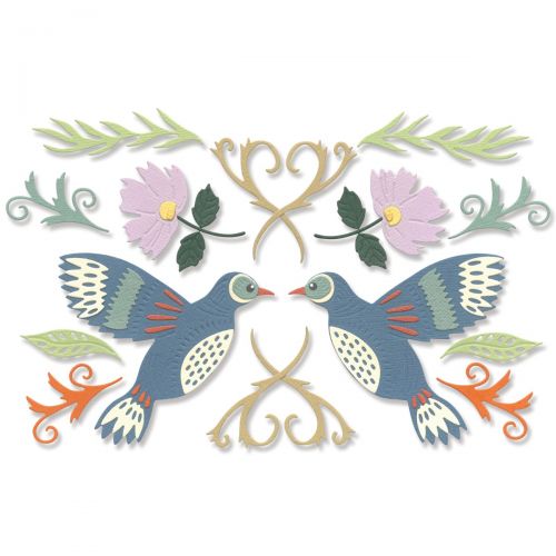 Sizzix - Thinlits Dies - Birds & Blossoms-ScrapbookPal