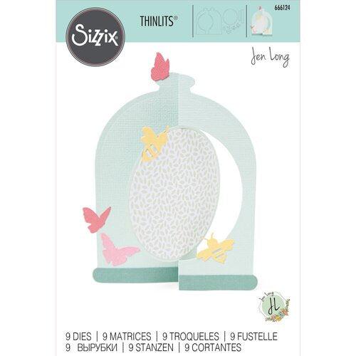 Sizzix - Thinlits Dies - Card, Bell Jar-ScrapbookPal