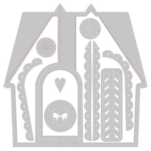 Sizzix - Thinlits Dies - Card, Gingerbread House-ScrapbookPal